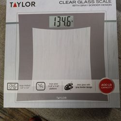 New Clear Glass Weight Scale 