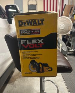 FLEXVOLT 60V MAX Cordless 9 in. Cutoff Saw and (2) FLEXVOLT 9.0Ah Batteries