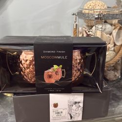 ❤️NEW!!!❤️ Moscow Mule  Diamond Finish 20oz 2 pack Set.