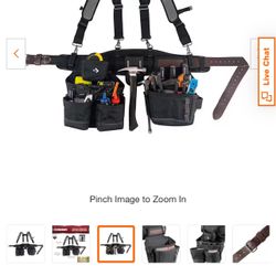 Husky Framers Tool Belt W/ Suspenders 