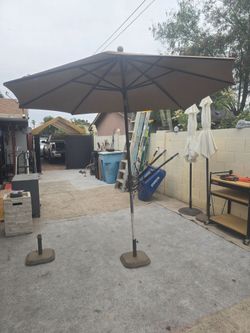 Brown umbrella