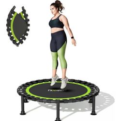 Trampoline, 40"/48" Rebounder Trampoline for Adults & Kids, 440lbs Capacity Indoor Fitness Workout Exercise Equipment