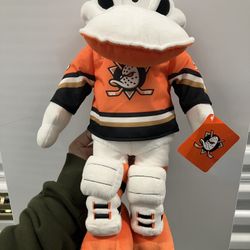 NHL Mighty Ducks Hockey Mascot Wild Wing 15” Plush