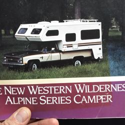 Camper. Western Wilderness.  