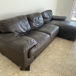 Leather Couch 