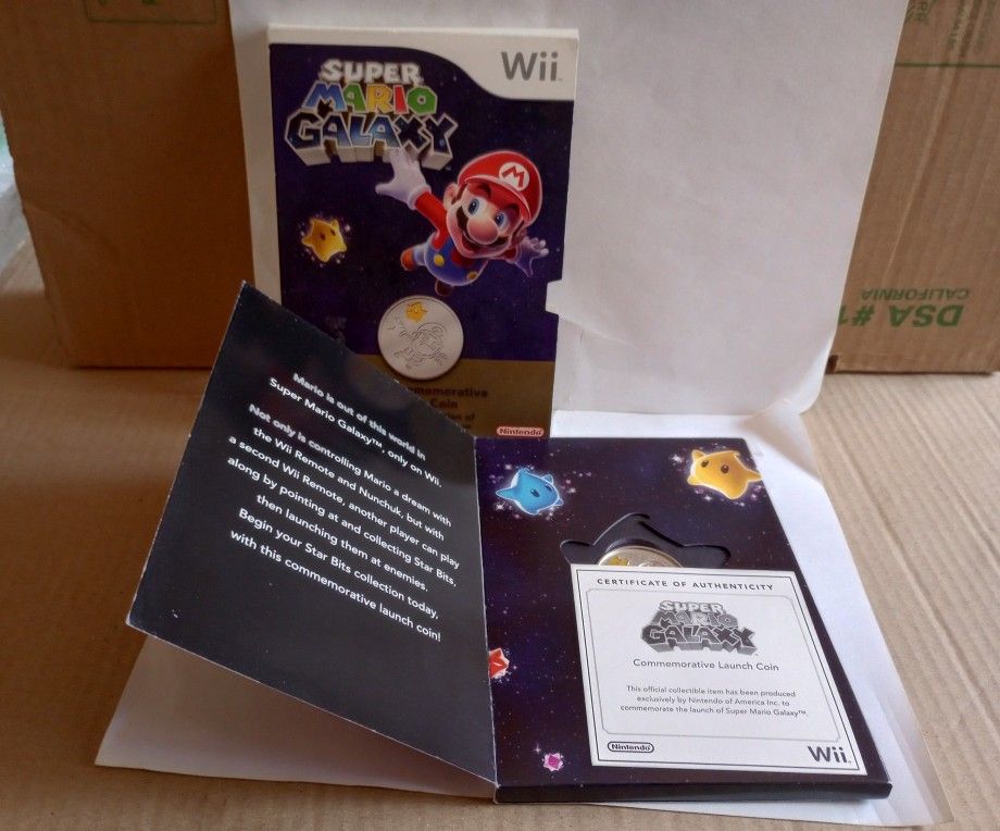 Super Mario Galaxy Wii Commemorative Coin