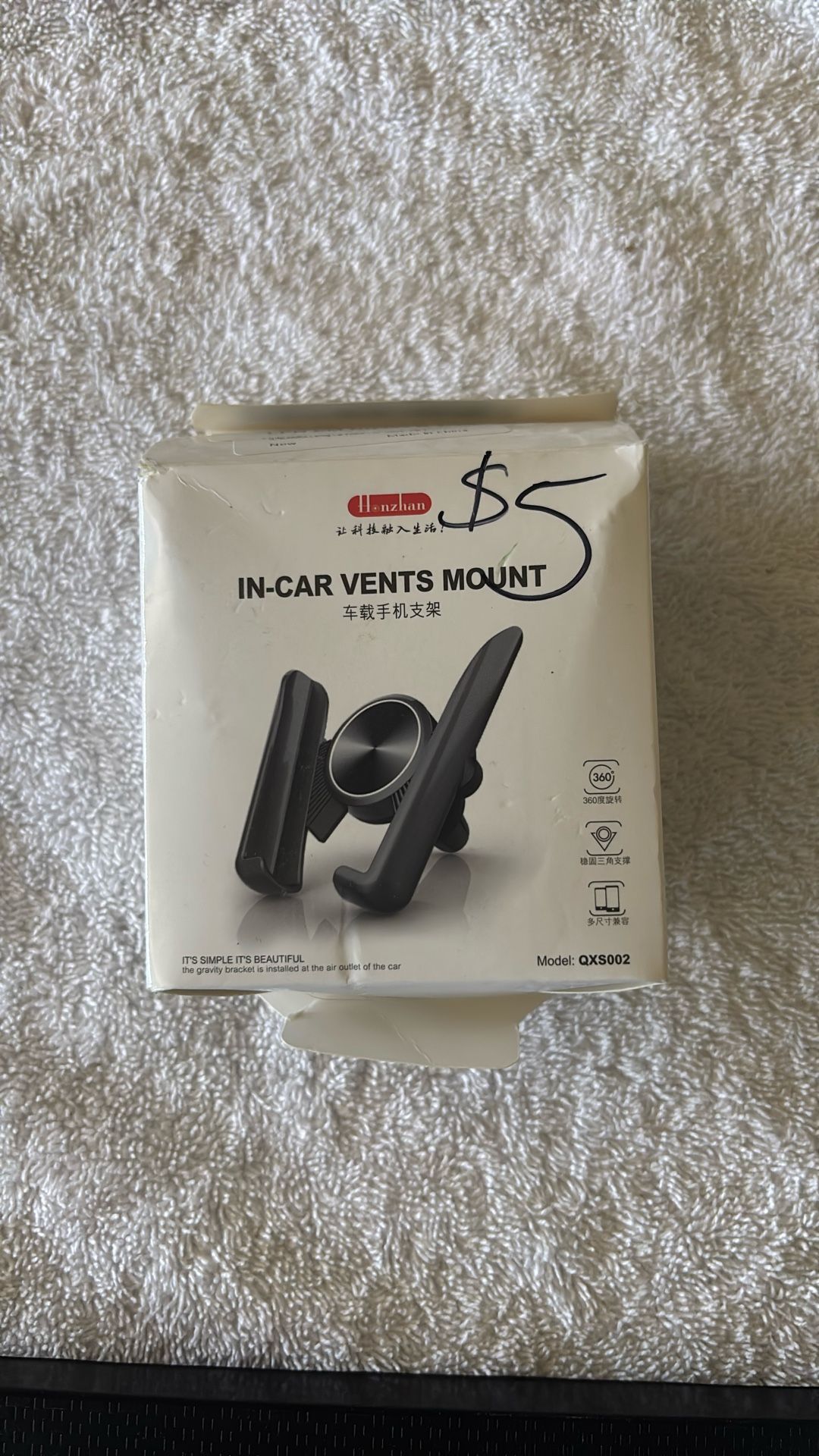 In car vent mount
