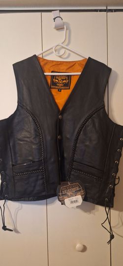 Harley-Davidson leather jacket and Vest