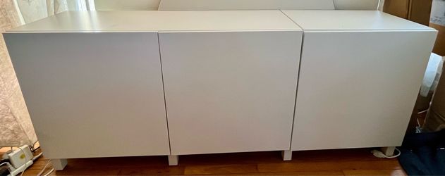 Cabinet Shelving Unit Strong Large White Great Condition