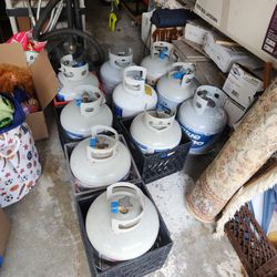Full blue rhino propane tanks