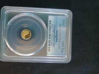 PCGS slab Mongolia gold coin