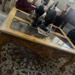 Solid Wood Coffee Table And Side table 