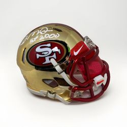 Joe Montana Chrome Mini Helmet 