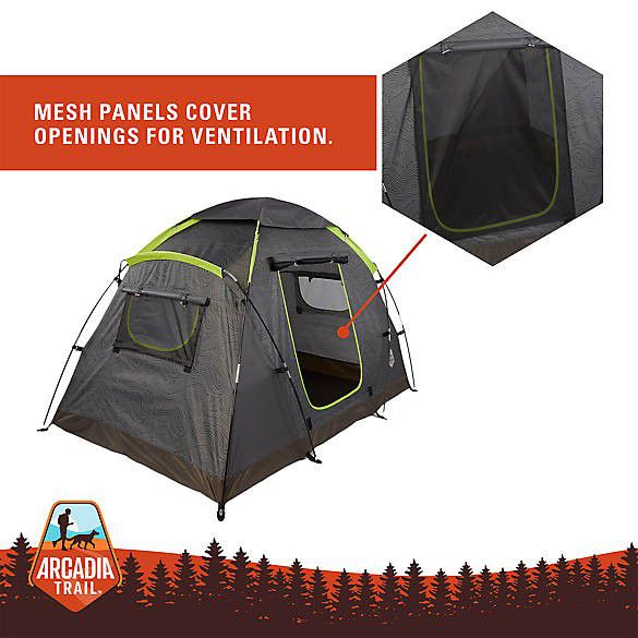 Arcadia Trail Outdoor Double Dog Shade Tent - Charcoal - Camping & Hiking