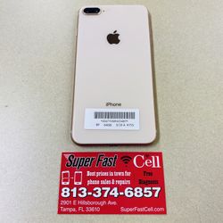 ⌚️⌚️iPhone 8 Plus 64gb Factory Unlocked With Warrant 