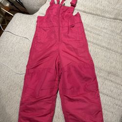 Girls Snow Bib Size 3t 