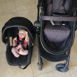 Stroller and car seat together