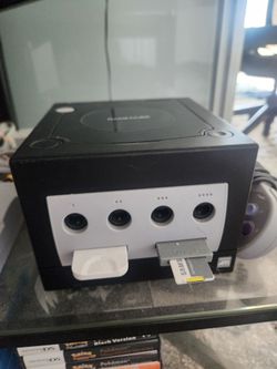 Hacked Nintendo GameCube Console Black with SD Card Reader