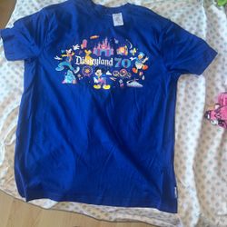 New $30! Disneyland Adult Blue T-shirt Unisex