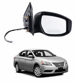 Passenger Side Power Heated Side View Mirror Manual Folding Compatible for Nissan Sentra 2013-2019 Replaces 96301-3SG1A NI1321262 (5Pins Right)  Auto 