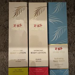 Pure Fiji - Hydrating Body Lotion Set - Coconut Lime Blossom, Guava, Coconut
