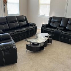 Brand New 3 Piece Sofas, Get FREE coffee Table With Your Purchase 