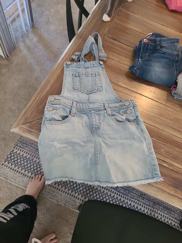 Jean Overall Dress 6x