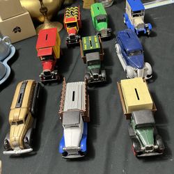 Vintage metal bank cards