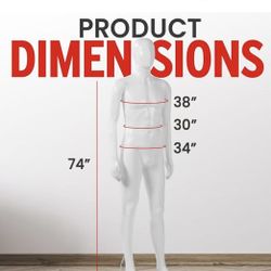 😀 Male Form Mannequin - Versatile 360° Design, Easy Assemble, Full Body 38'' Chest Male Mannequin with Adjustable Posture, Turnable Head and Flexible