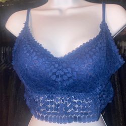 Cute Blue Crop Top