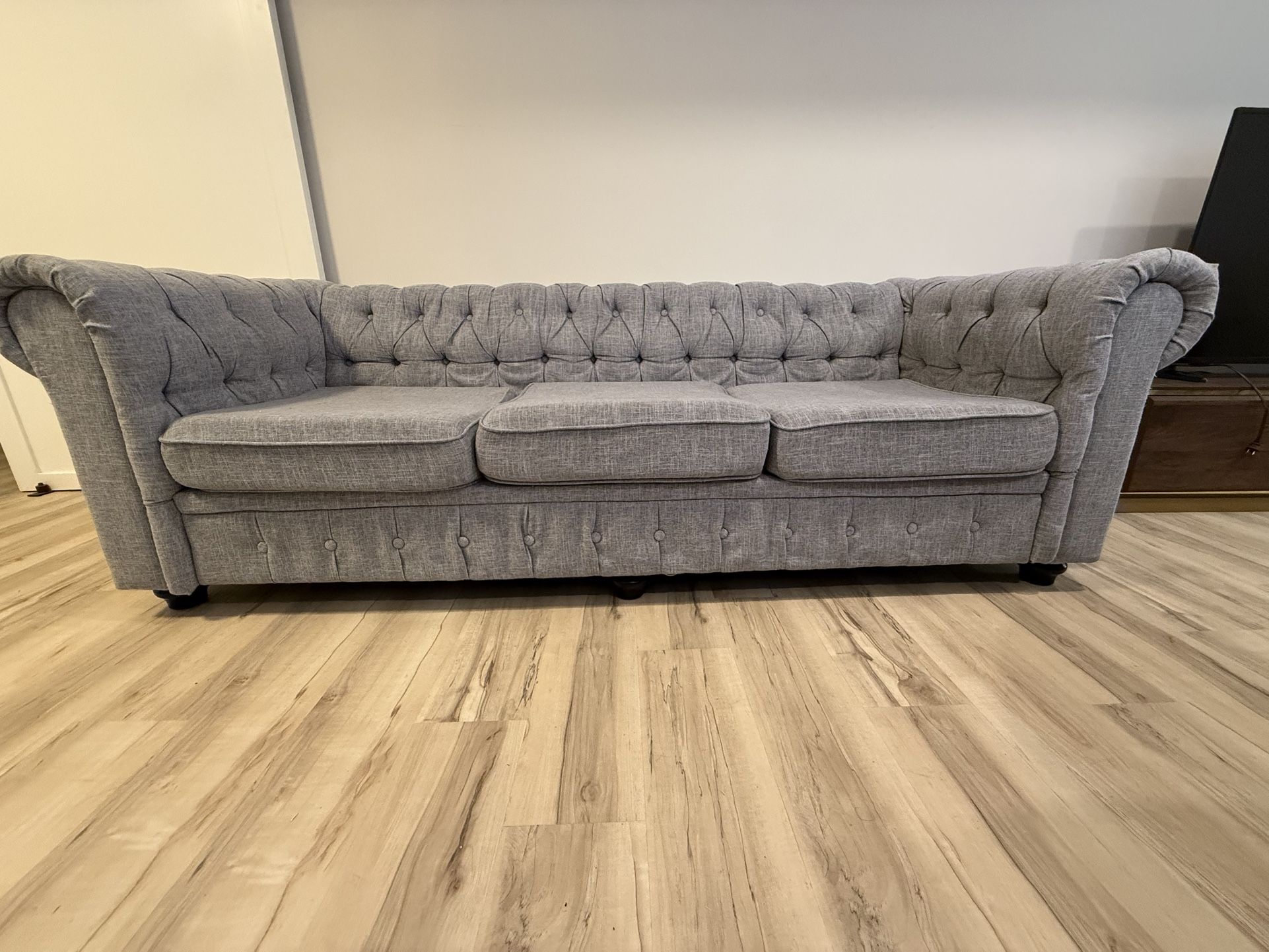 3 Seat Sofa Grey - Pick Up Only