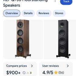 Kef Q750 Floor Standing Speaker. (MSRP $999 FOR 1)