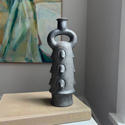 Handcrafted Detailed Tribal Vase ( firm on price )