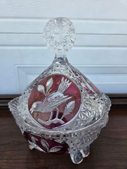 Vintage crystal jars