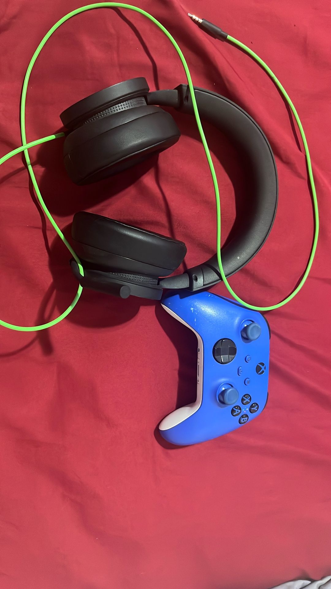 Xbox Controller And Xbox Headset