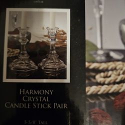 Shannon Harmony Crystal Candlestick Pair