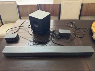 Vizio soundbar with subwoofer and side speakers