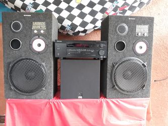 Pioneer Sound System with JVC Subwoofer Ideal for PARTIES