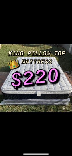 King size pillow top mattress only