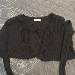 small black cardigan