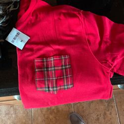 Forever 21 Red Shirt Plaid Pocket Men’s