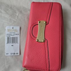 Michael Kors Saratoga leather wallet $80