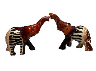 Ceramic elephant candle holders in unique, bohemian styles