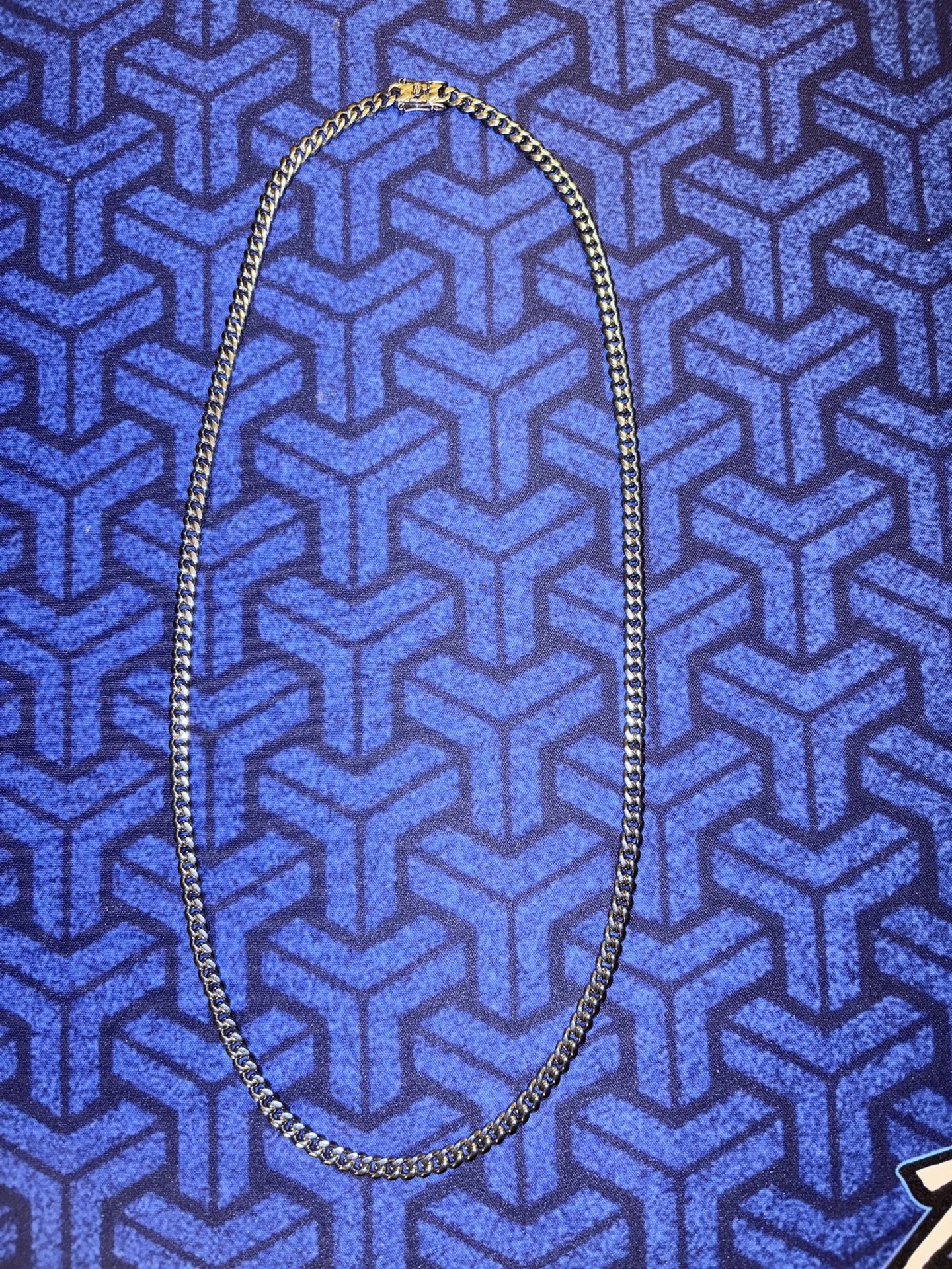 White Gold Cuban Chain