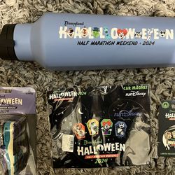BONUS SET-Disneyland Halloween Half Marathon CORKCICLE Water Bottle Haunted 2024