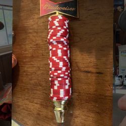 Budweiser Poker Chip Beer Handle