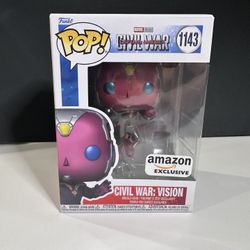 Funko Pop Civil War Vision #1143 W/ Protective Case