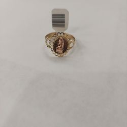 14k 2 Tone Guadalupe Ring