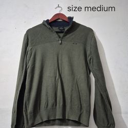 Sweatshirt Mens Green Dark Size Medium 