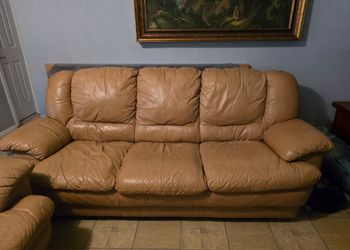 Leather sofas